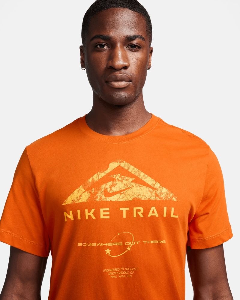 Nike dri fit orange t shirt discount