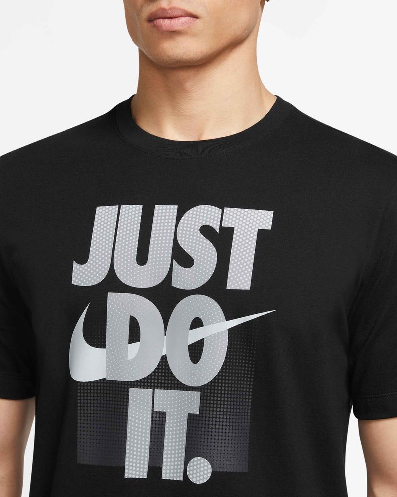 T-shirt Bleu/Blanc Homme Nike Just Do It Swoosh