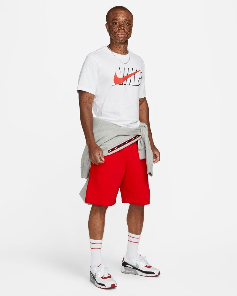 T shirt hotsell blanc nike homme
