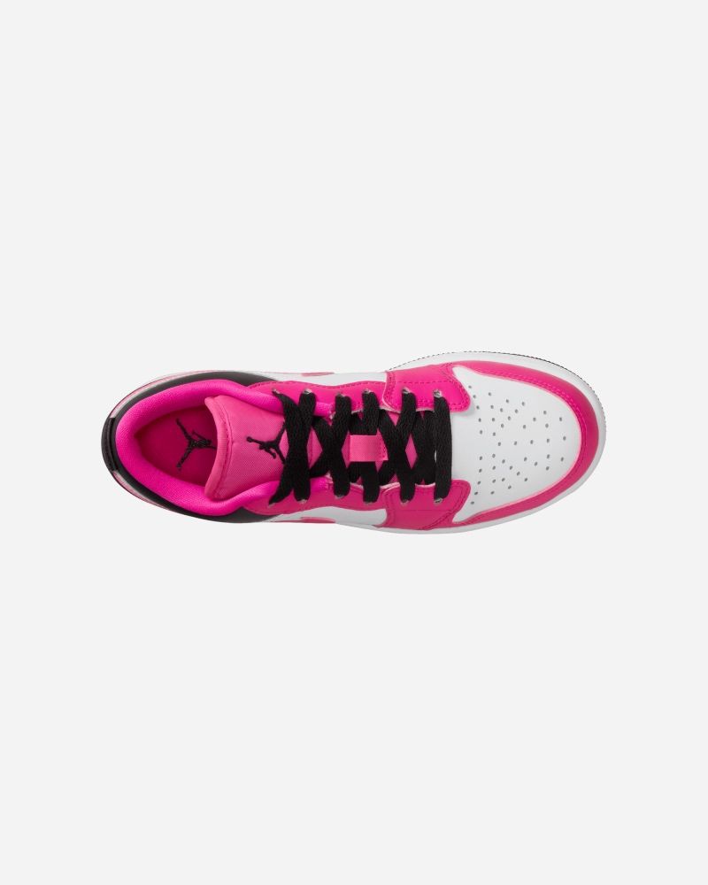 Air Jordan 1 Low Wit Roze Kinderschoenen EKINSPORT