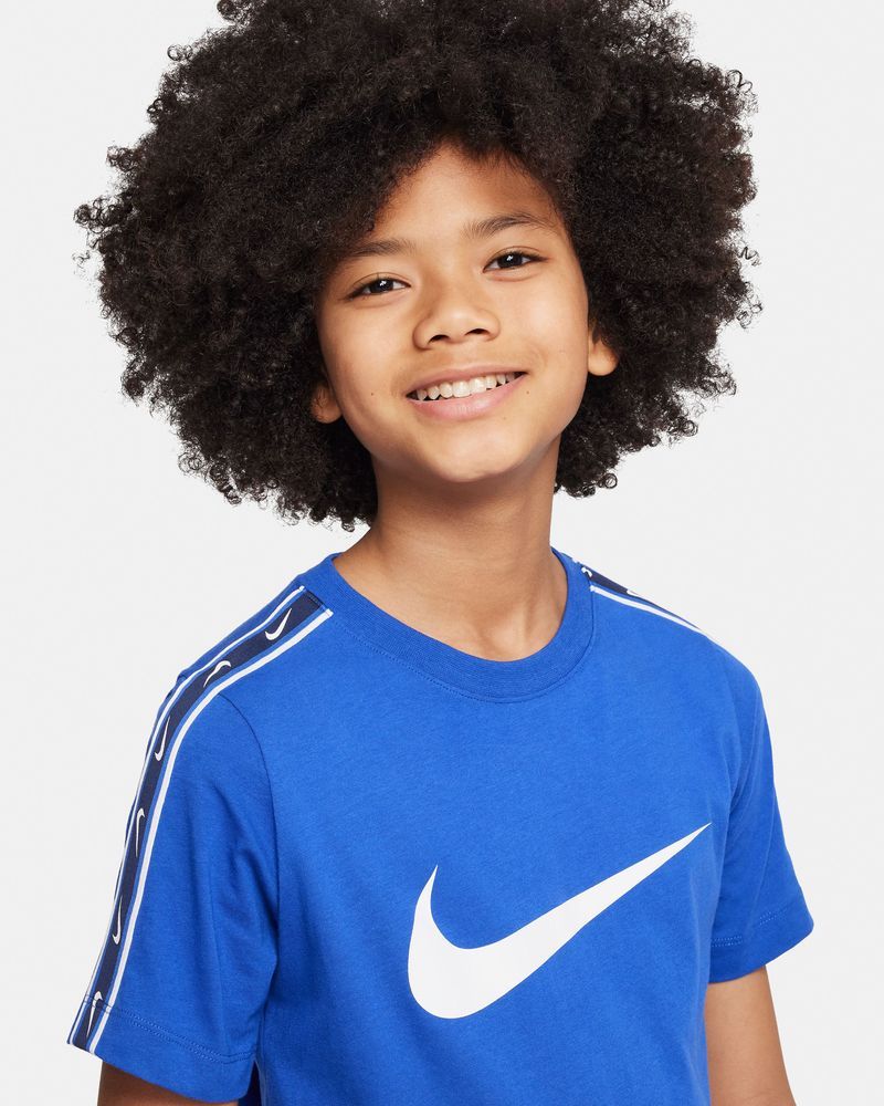 Maglietta Nike Sportswear Repeat da bambino blu reale DZ5628 480