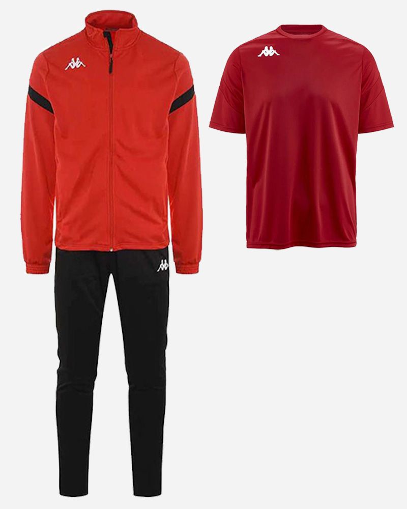 Survetement kappa rouge best sale
