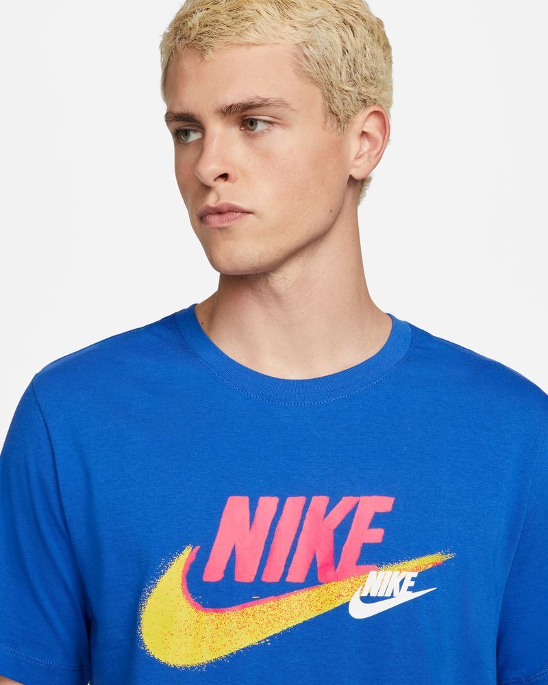 Yellow and cheap blue nike shirt