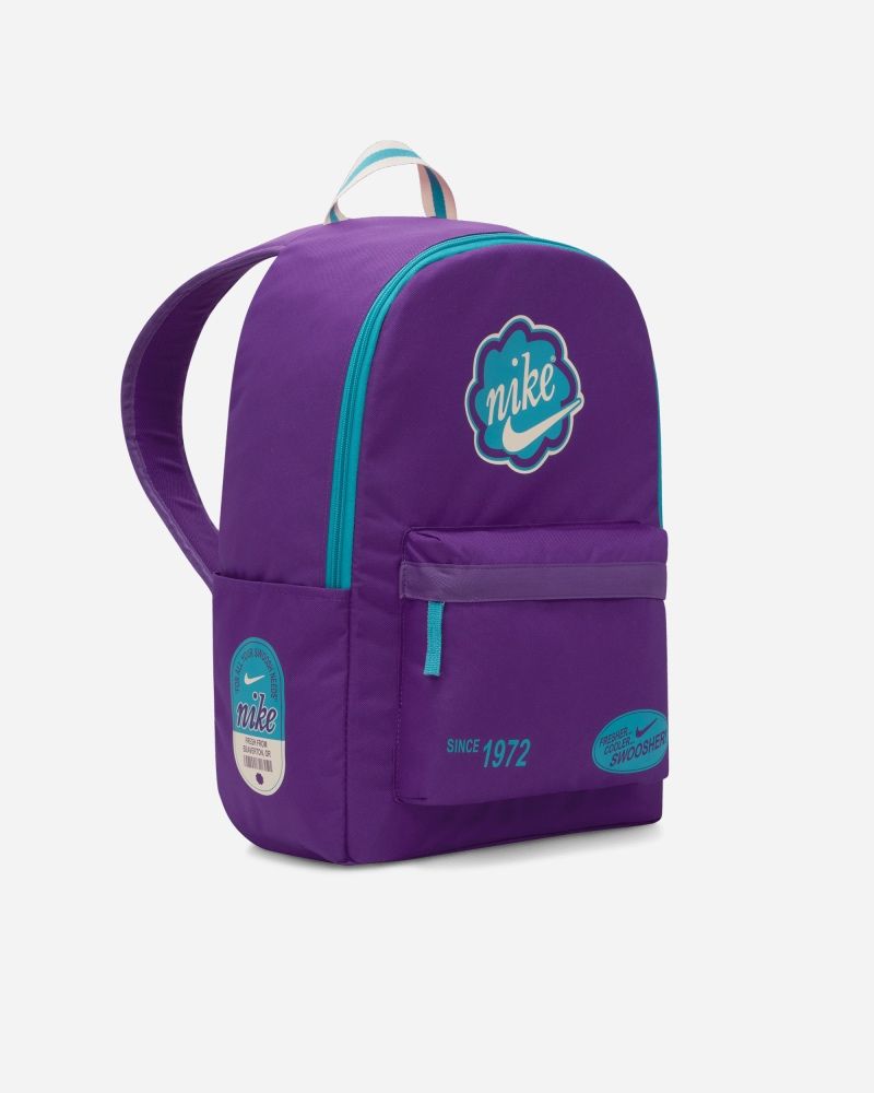 Purple nike store school bag