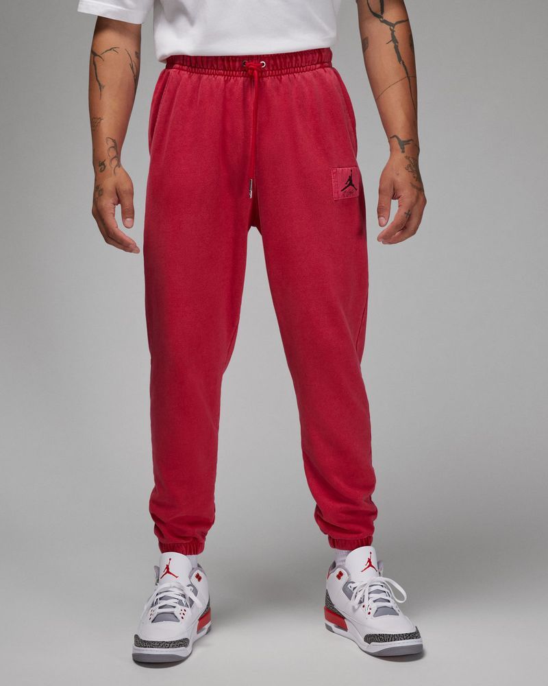 Men s Jordan Essentials Fleece Washed Red Jogging Socks EKINSPORT
