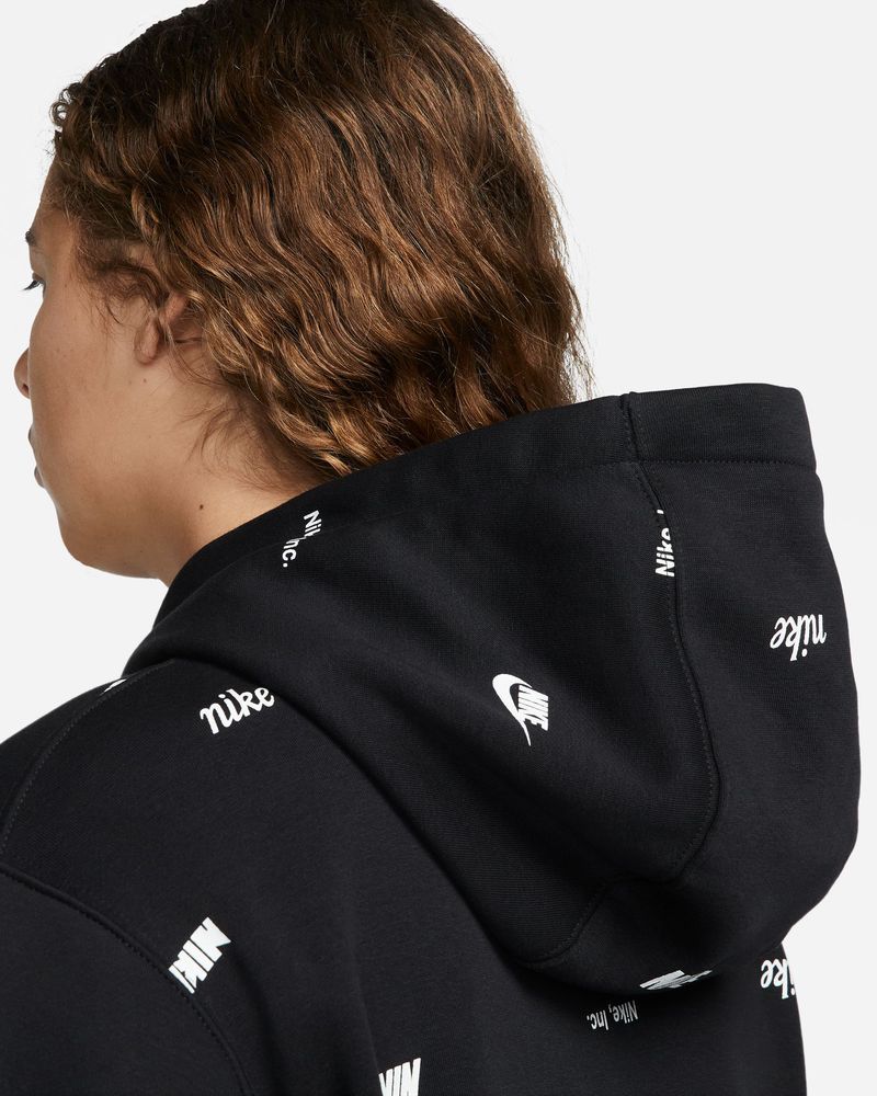Nike sweat à capuche all sale over print swoosh homme