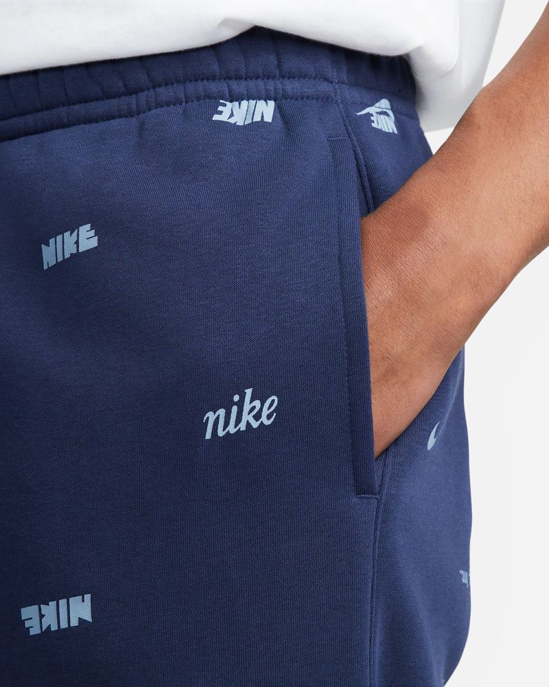 Men s Nike Club Fleece Brushed Back Allover Print Jogging Socks