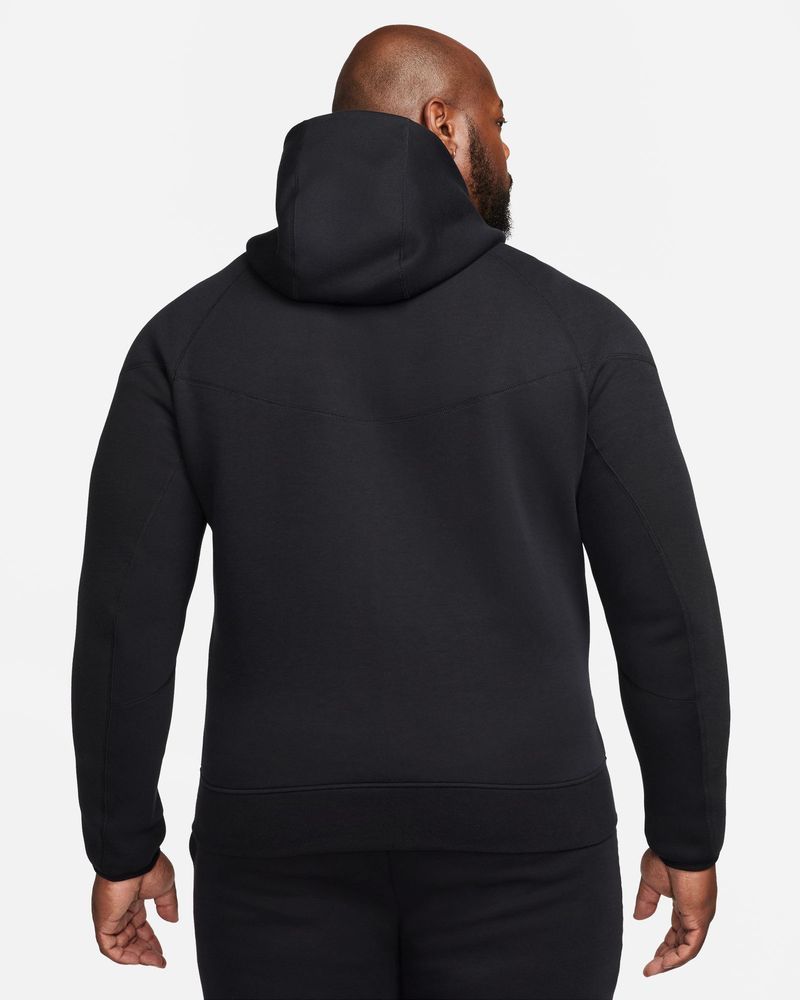 Sweat zippé à capuche Nike Tech Fleece Noir pour Enfant