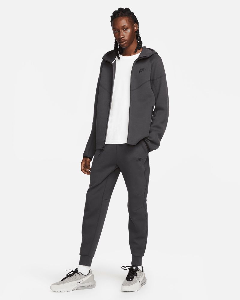 Sweat zippé à capuche Nike Tech Fleece Noir pour Enfant