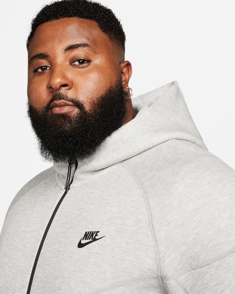 Sweat zippé à capuche Nike Tech Fleece Windrunner Gris pour Homme ...