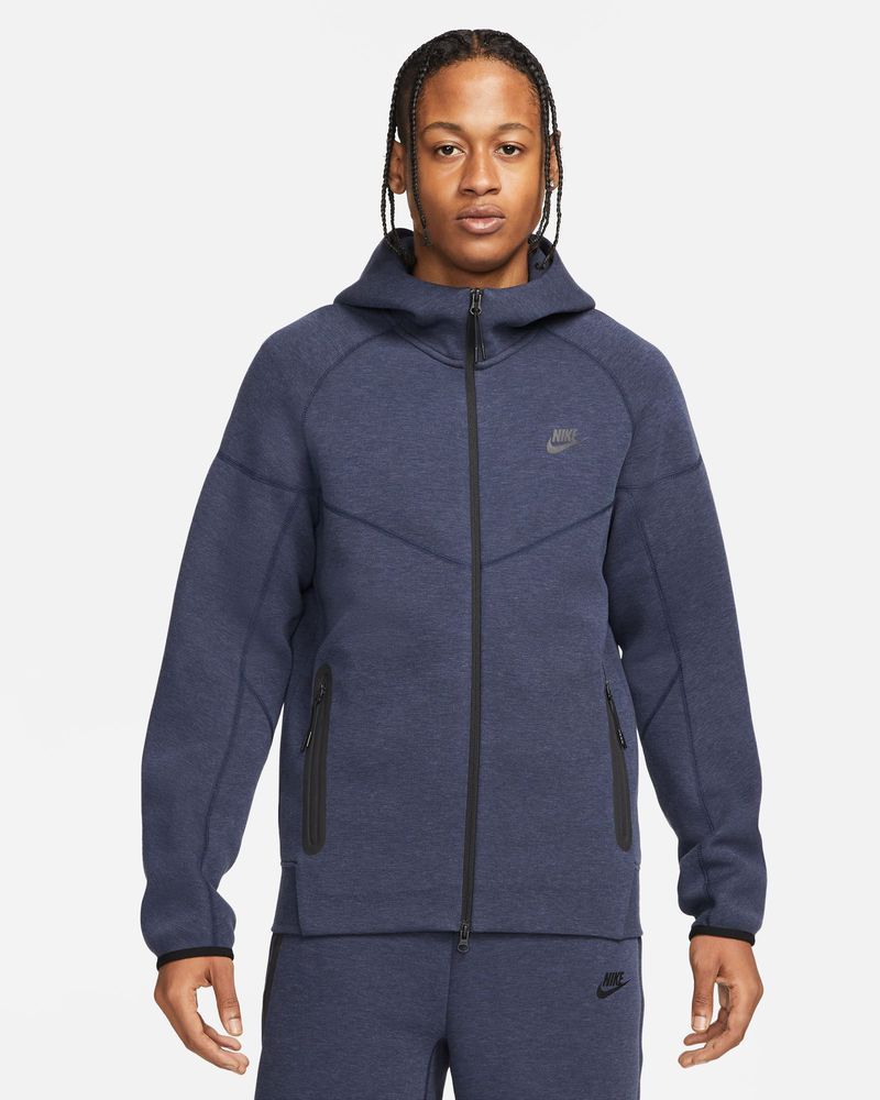 Men's Nike Tech Fleece Windrunner Navy Blue Zip Hoodie
