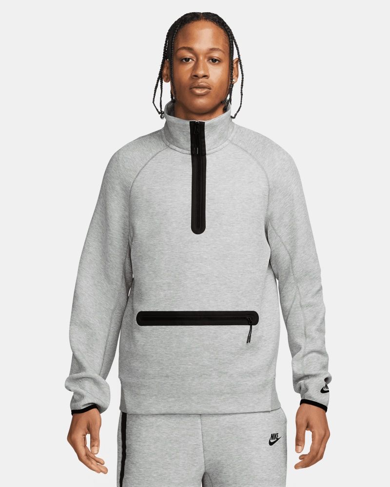 Grey half zip on sale nike