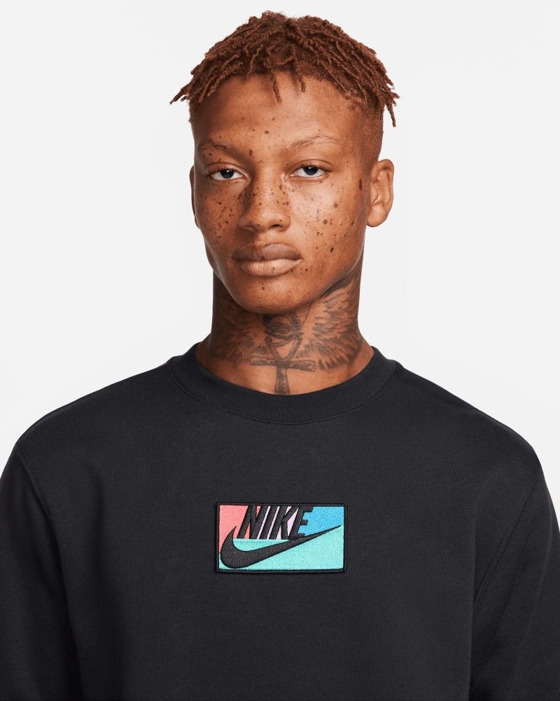 Sweat logo crew noir homme - Nike