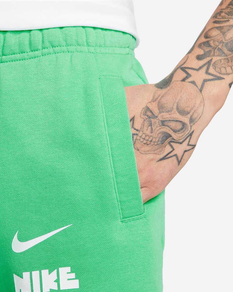 Men s Nike Club Fleece Green Short FB8830 363 EKINSPORT