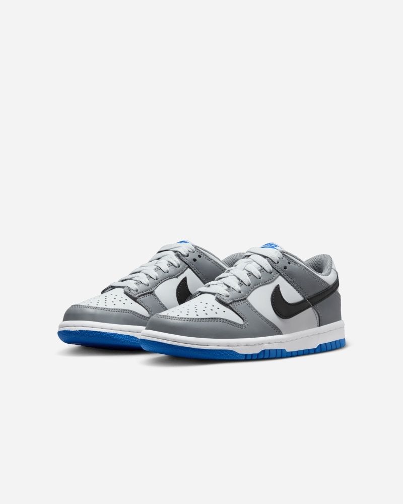 Nike Chaussures Dunk Low - Gris/Bleu Marine/Blanc Enfant