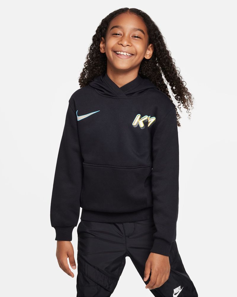 Sweat à capuche KM Noir pour Enfant