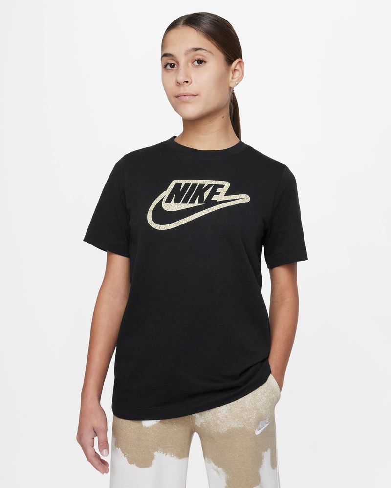 Nike Sportswear Children s T Shirt Black FD3189 010 EKINSPORT