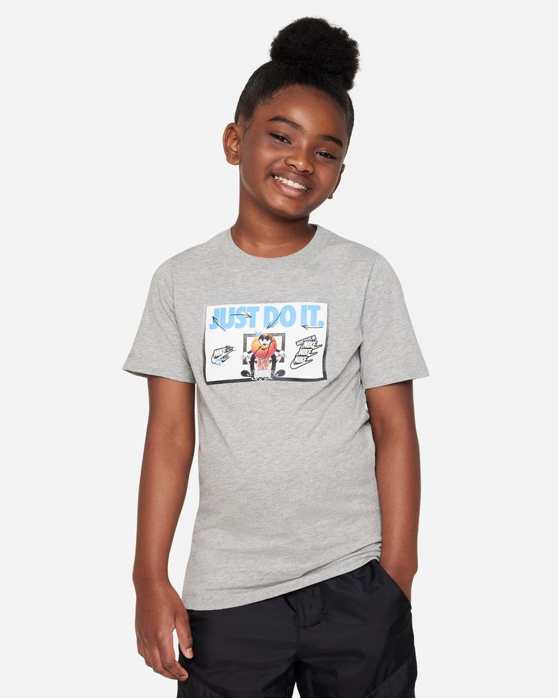 Nike t shirt bambino top grigio