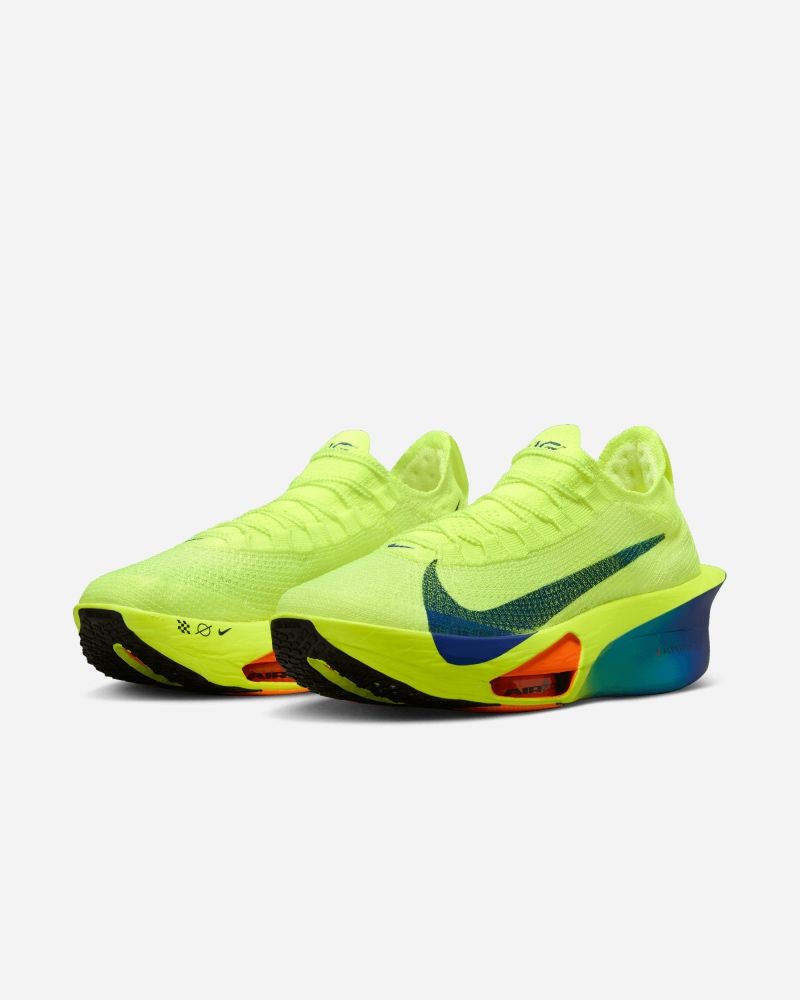 Nike ZoomX Alphafly Yellow Blue Running Shoes for Men EKINSPORT
