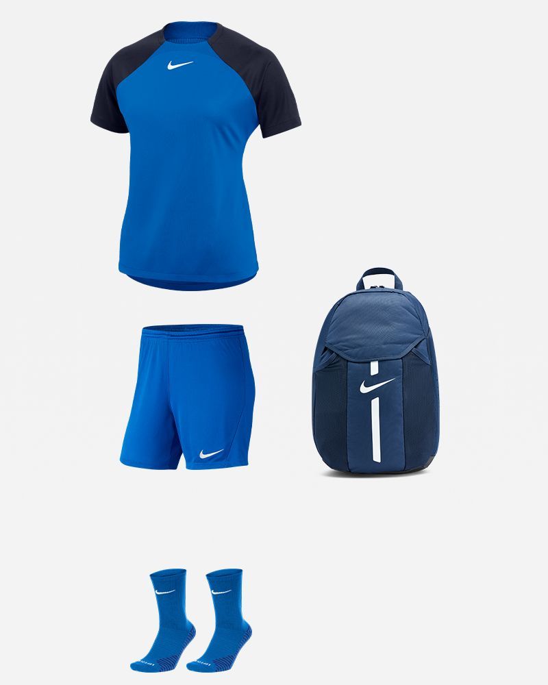 Pack Nike Academy Pro pour Femme. Maillot + Short + Chaussettes + Sac