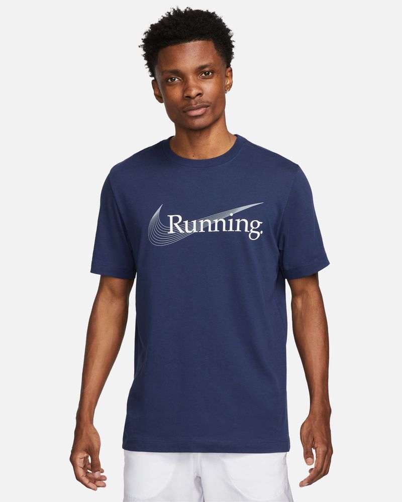 T-Shirt Nike Dri-Fit Running Blue para homem - FJ2362-410
