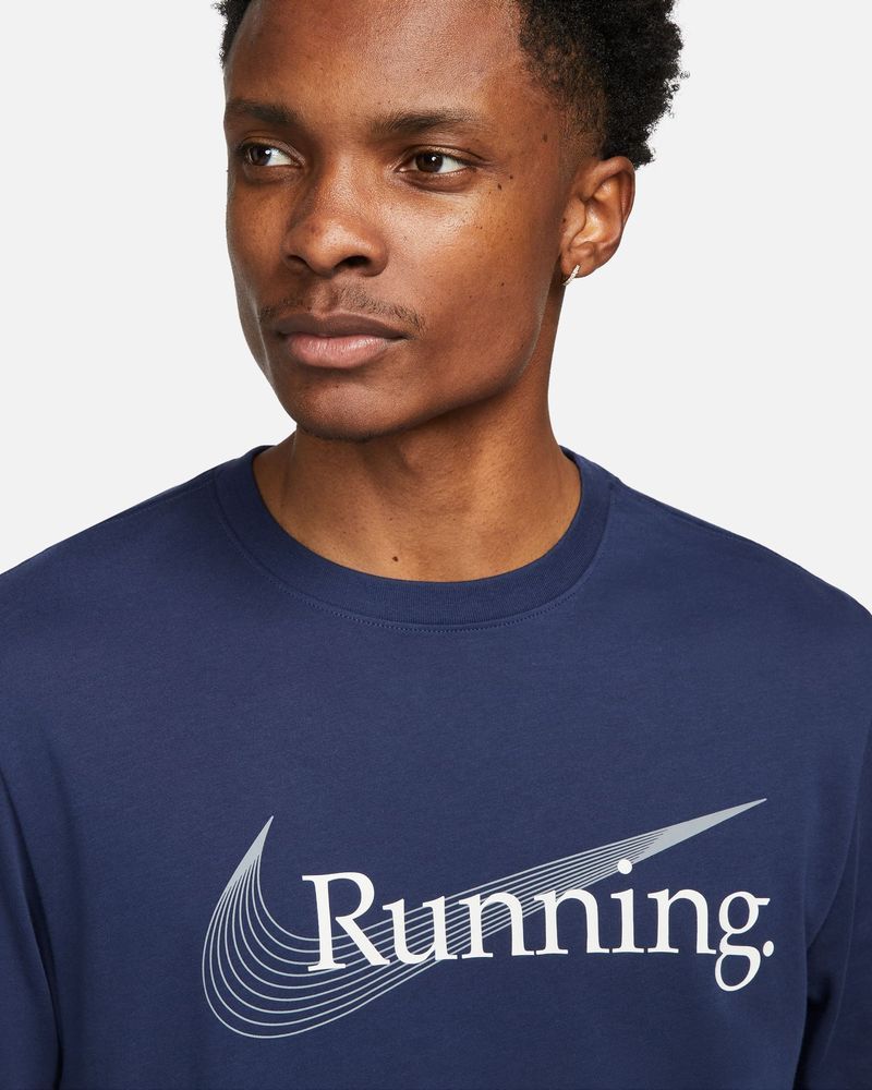 Men s Nike Dri Fit Running Blue T Shirt FJ2362 410 EKINSPORT