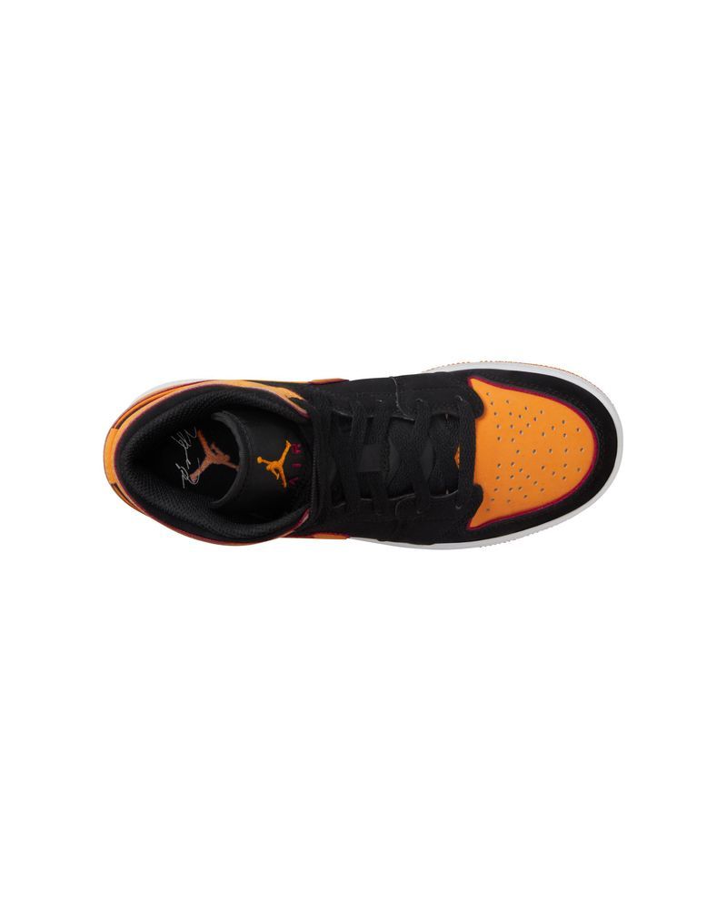 Scarpe da bambino Air Jordan 1 Mid Se Nero e Arancione EKINSPORT