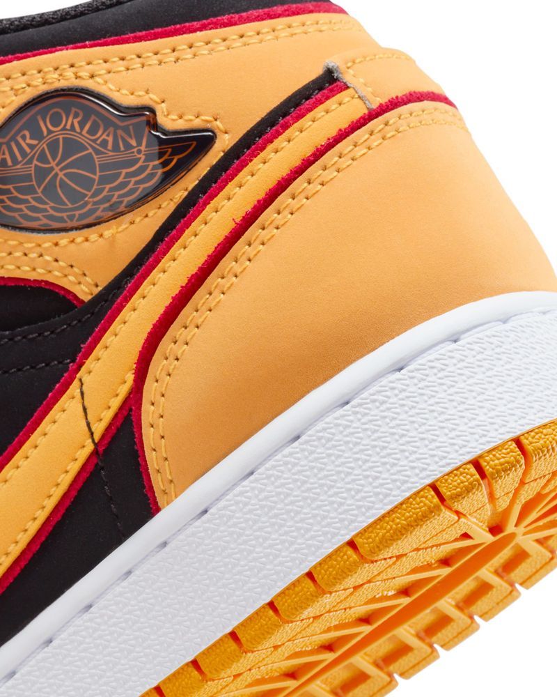 Air jordan 1 mid se yellow and black deals