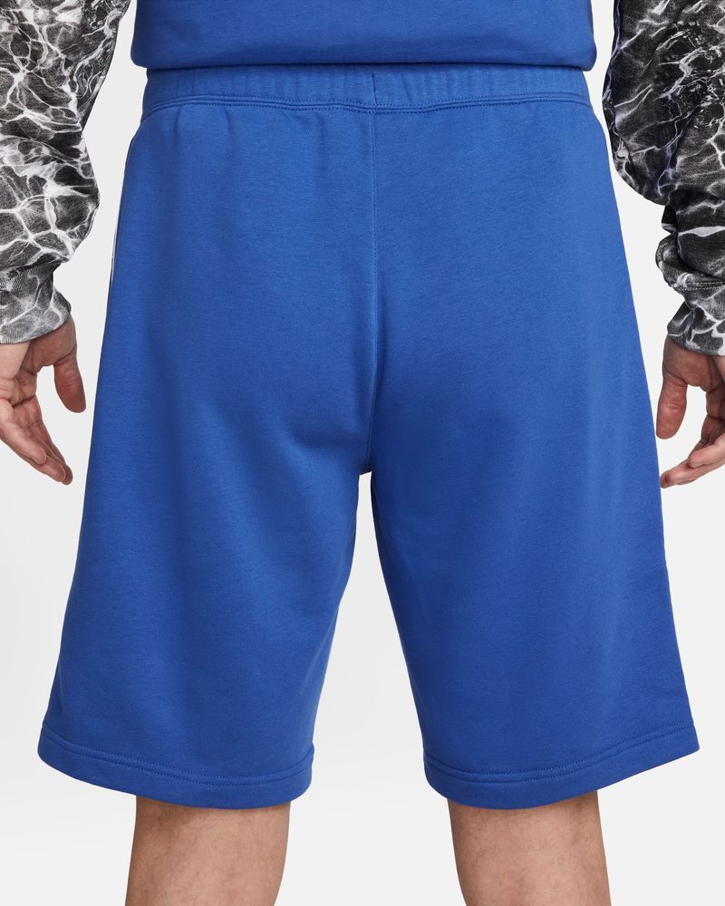 Royal blue best sale nike fleece shorts