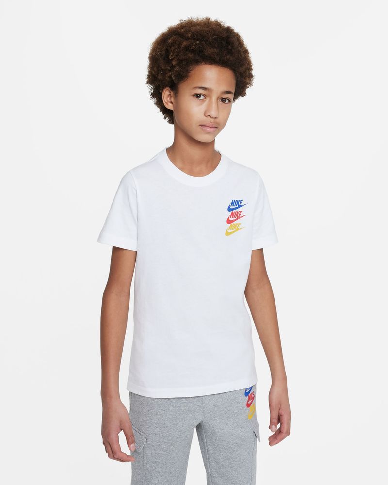 Girls white nike t shirt top