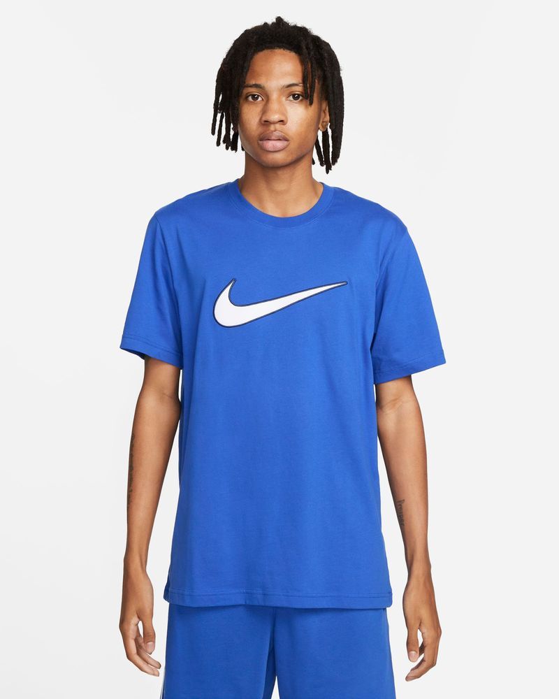 Blue nike 2024 shirt men