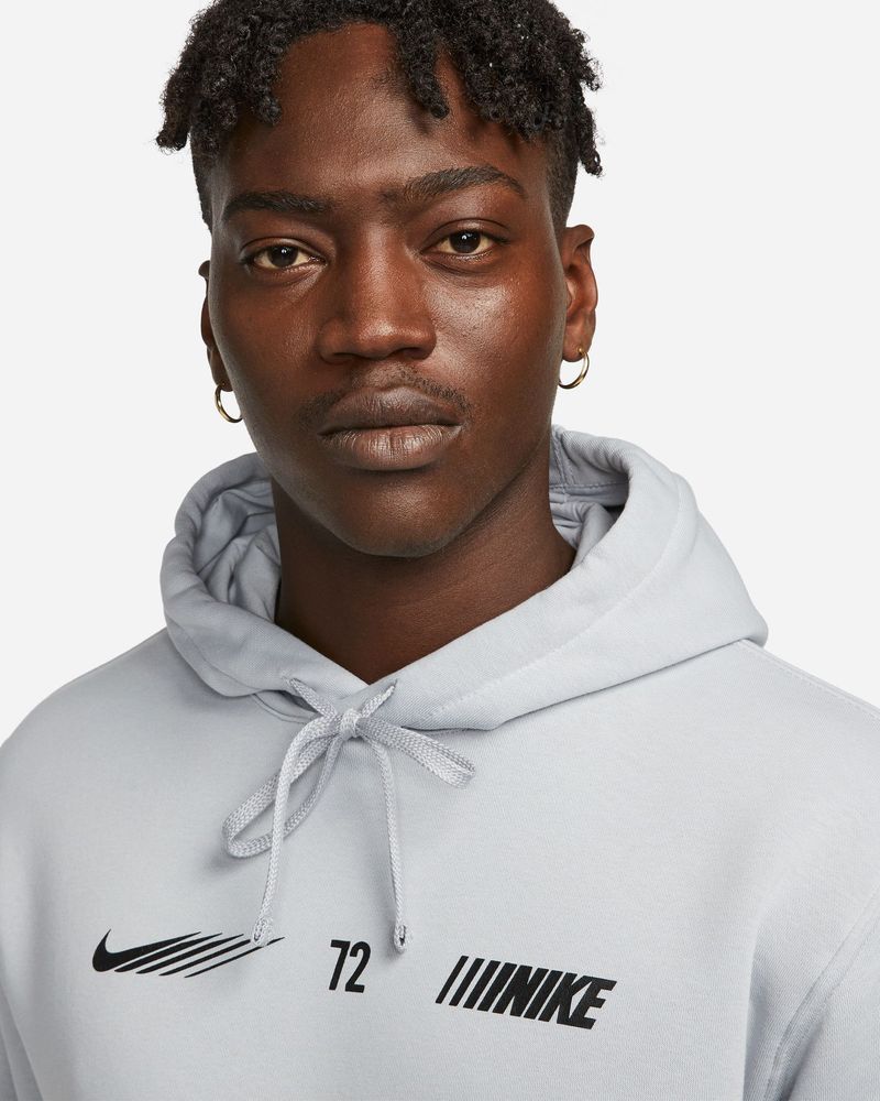 Sweat capuche sales nike gris homme