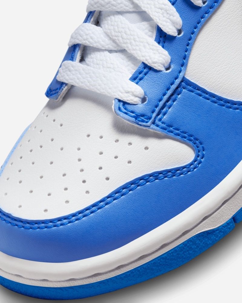 Chaussures Nike Dunk Low GS Blanc & Bleu pour Enfant