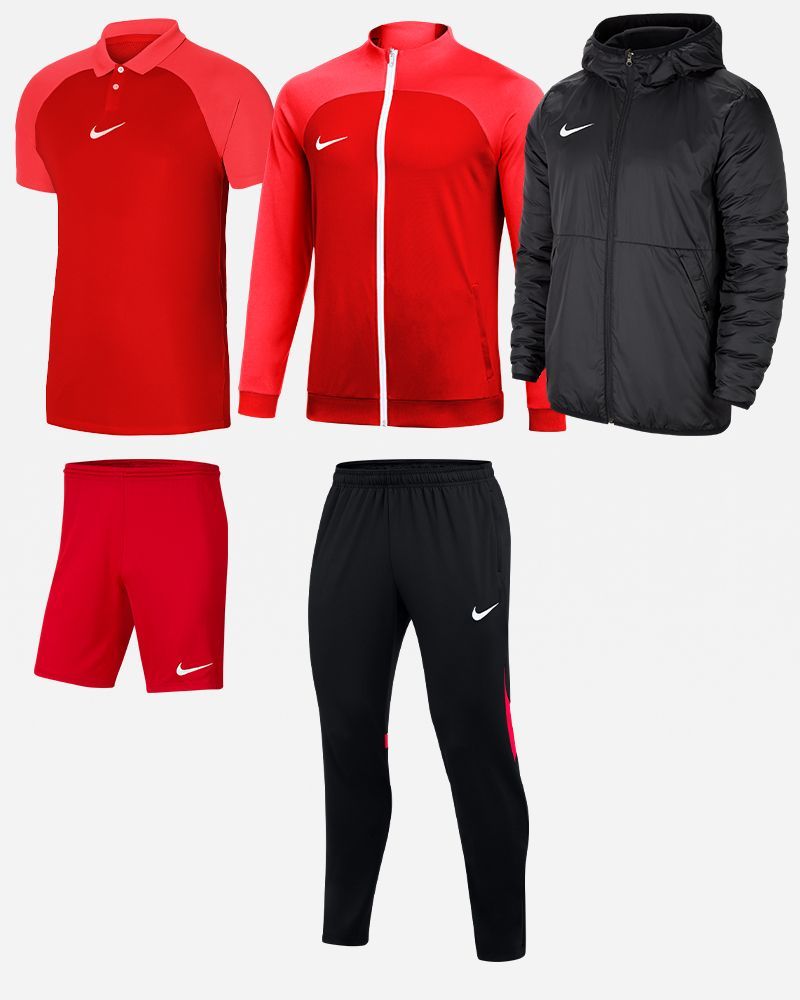 Kit Nike Academy Pro for Men. Track suit + Polo + Shorts + Parka