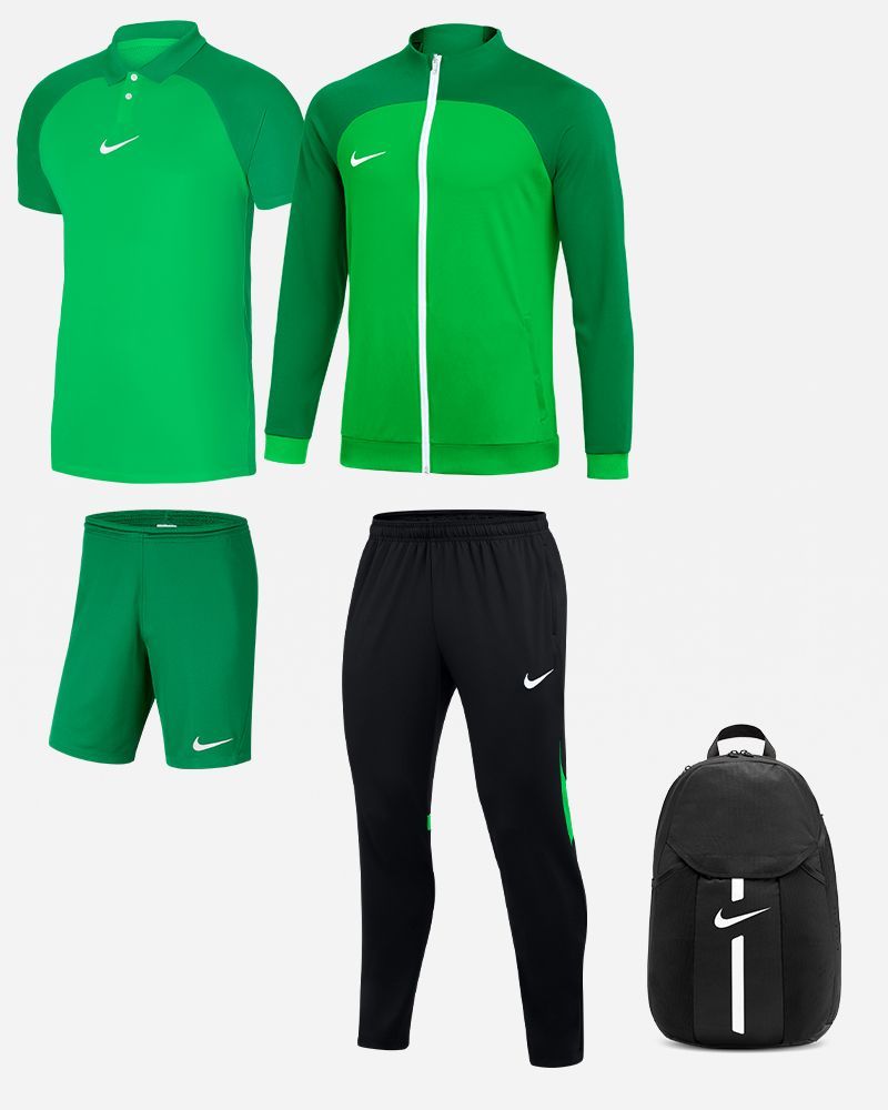 Kit Nike Academy Pro for Men. Tracksuit Polo Shorts Bag