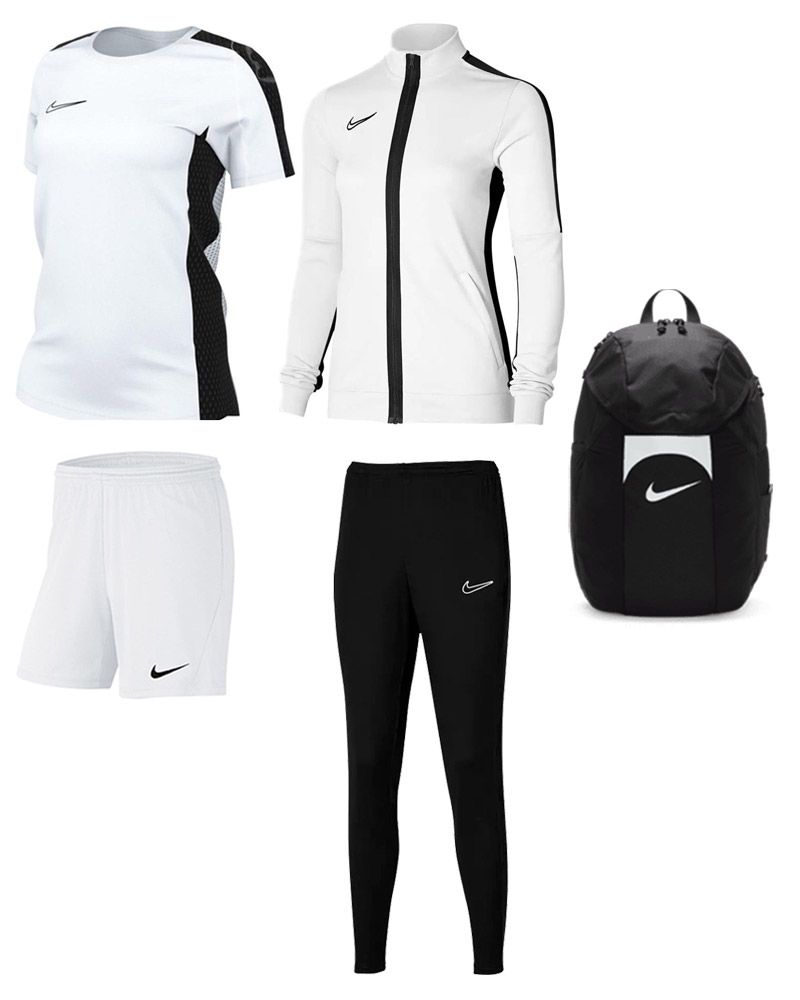 Kit Nike Academy 23 for Female. Track suit + Jersey + Shorts + Bag