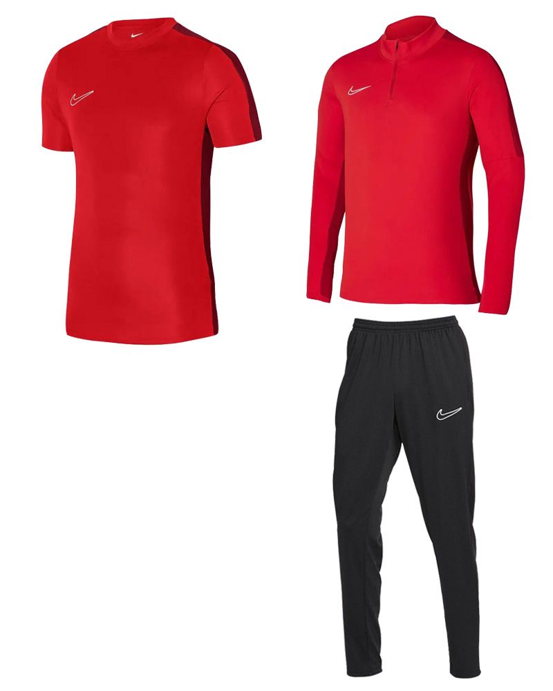 Survêtement Homme - Ensemble Veste Sweat et Pantalon de Jogging Sport -  Rouge - Manches longues - Multisport