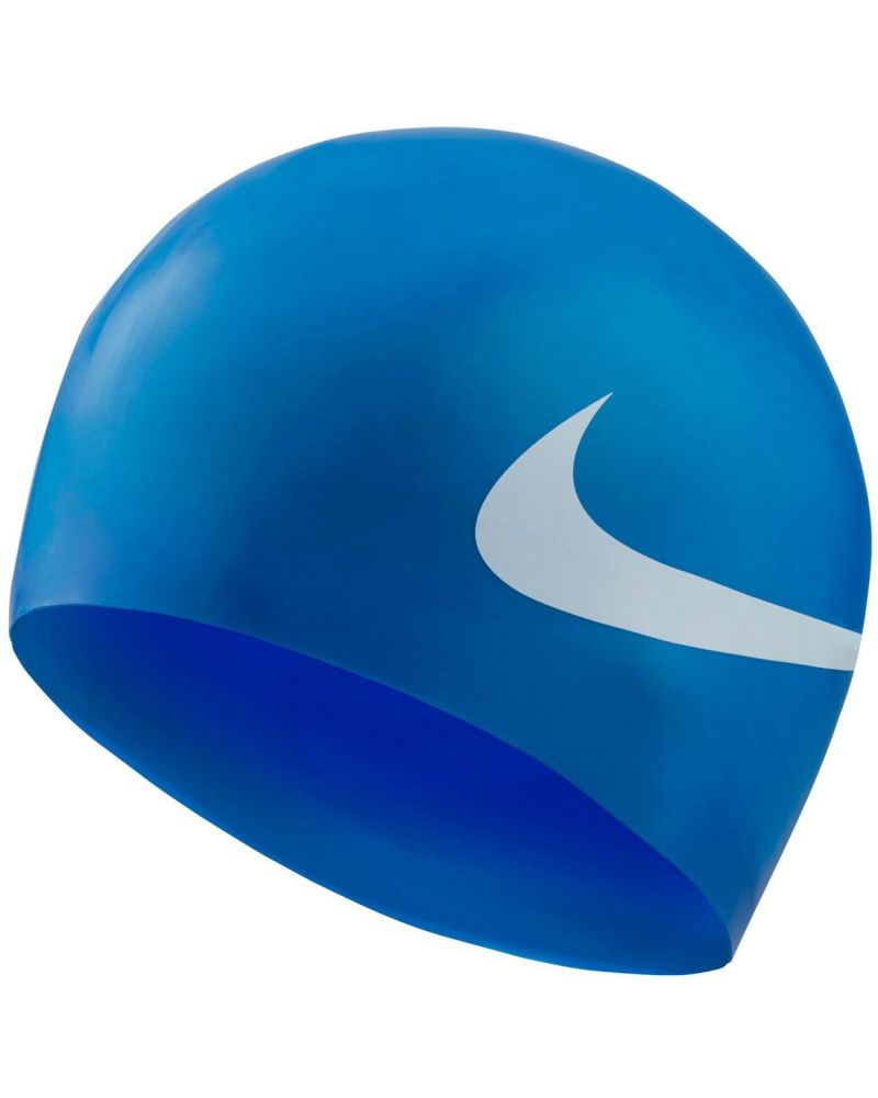 Bonnet de bain Nike Swim Big Swoosh bleu NESS8163-464