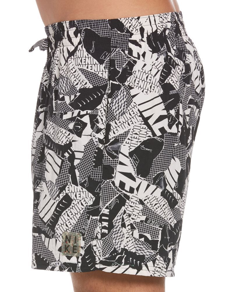 Black and white nike swim sales trunks