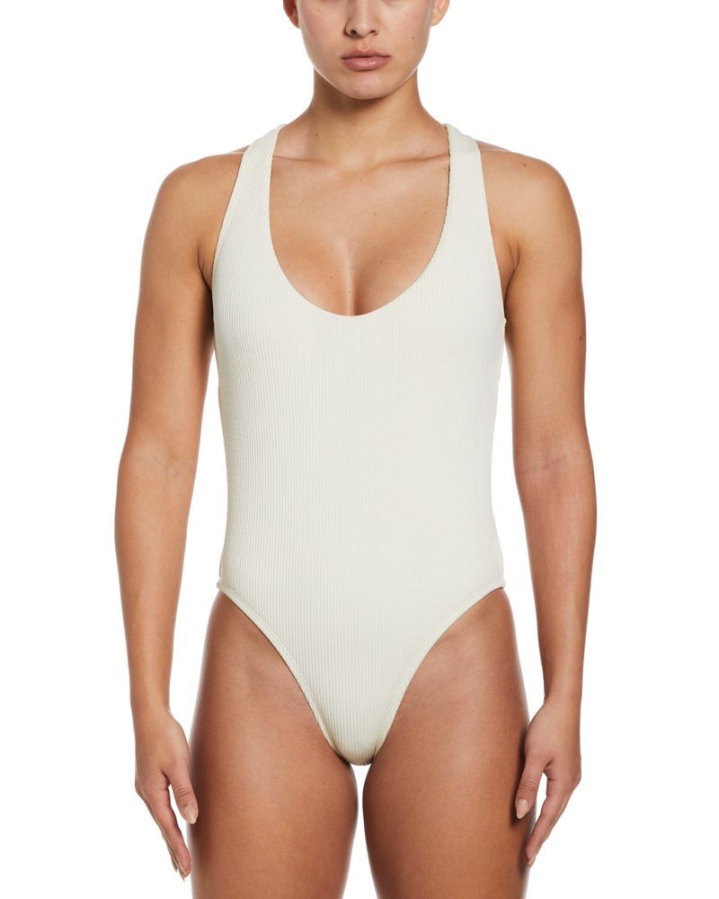 Cream swimming costume best sale