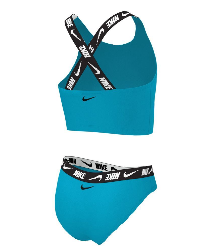 Girl s Nike Crossback Logo Band Midkini Set NESSD724 480 Blue