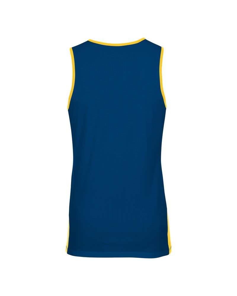 Maillot de basket bleu et jaune clearance