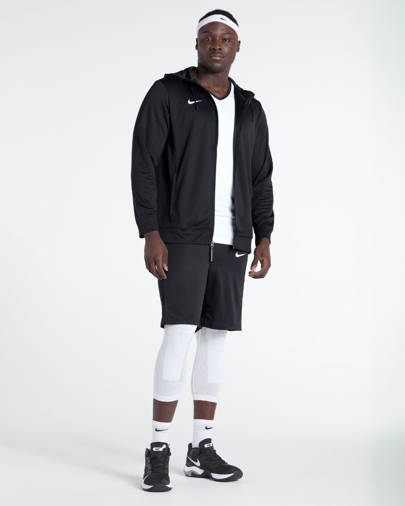 Veste de survêtement noir Nike Team Basketball zip pour homme NT0205-010 Veste de survêtement noir Nike Team Basketball zip pour homme NT0205-010
