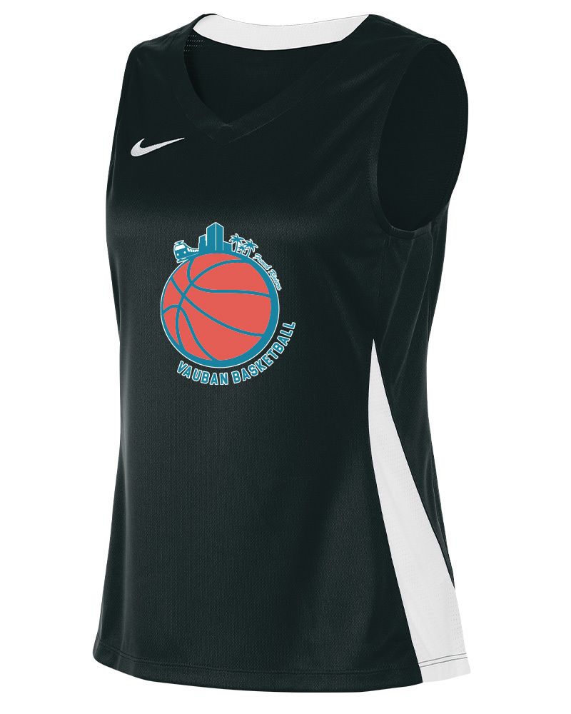 Maillot de Basketball Noir pour Femme Vauban Basketball EKINSPORT