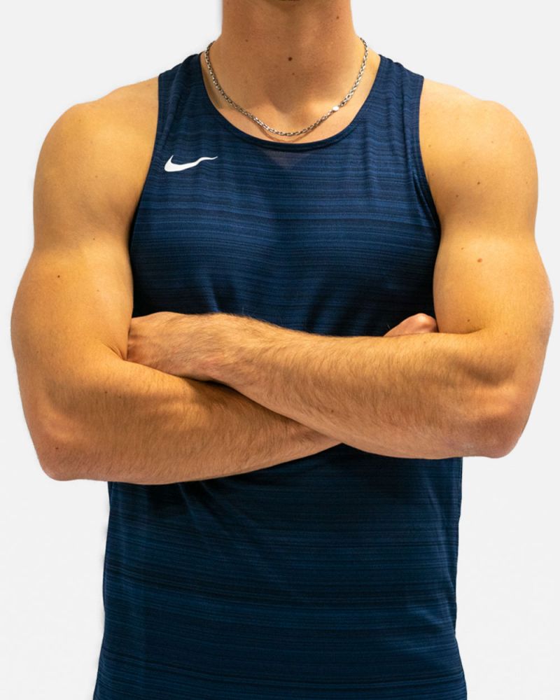 Camiseta Nike Dry Miler para Hombre Atletismo NT0300 451 Azul