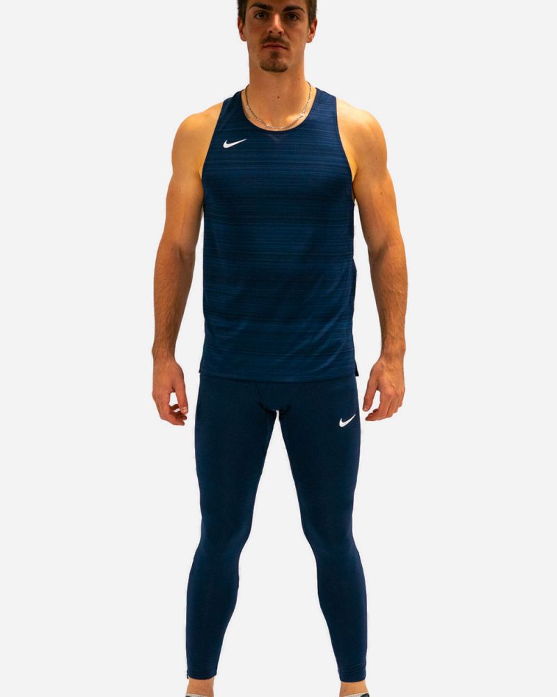 Collant de running Nike Stock pour Homme NT0313 451 Bleu