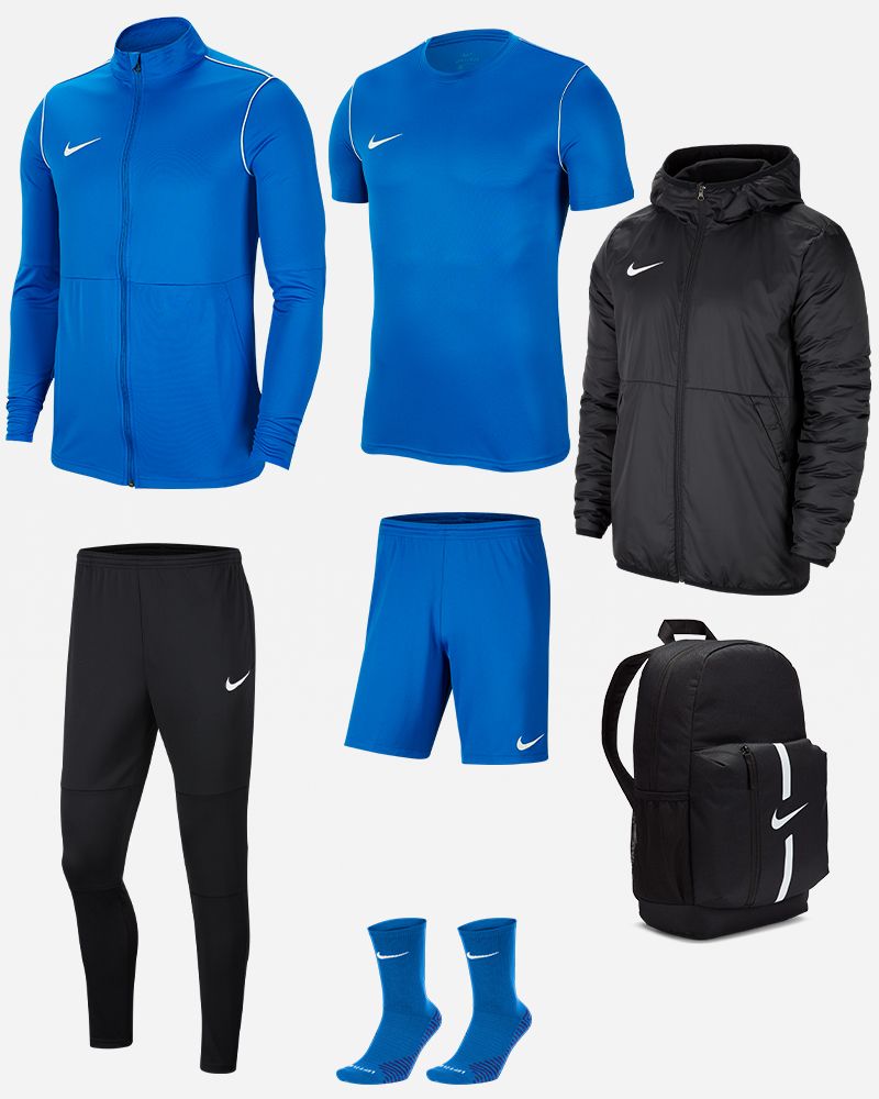 Pack Entrainement Nike Park 20 maillot, short, chaussettes, survetement, sac, parka