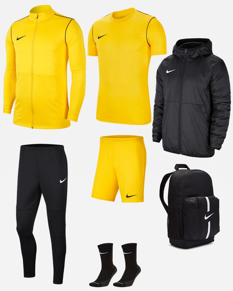 Pack Entrainement Nike Park 20 maillot, short, chaussettes, survetement, sac, parka
