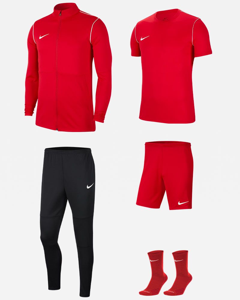 Nike Sweat à Capuche Fleece Park 20 - Rouge/Blanc Enfant
