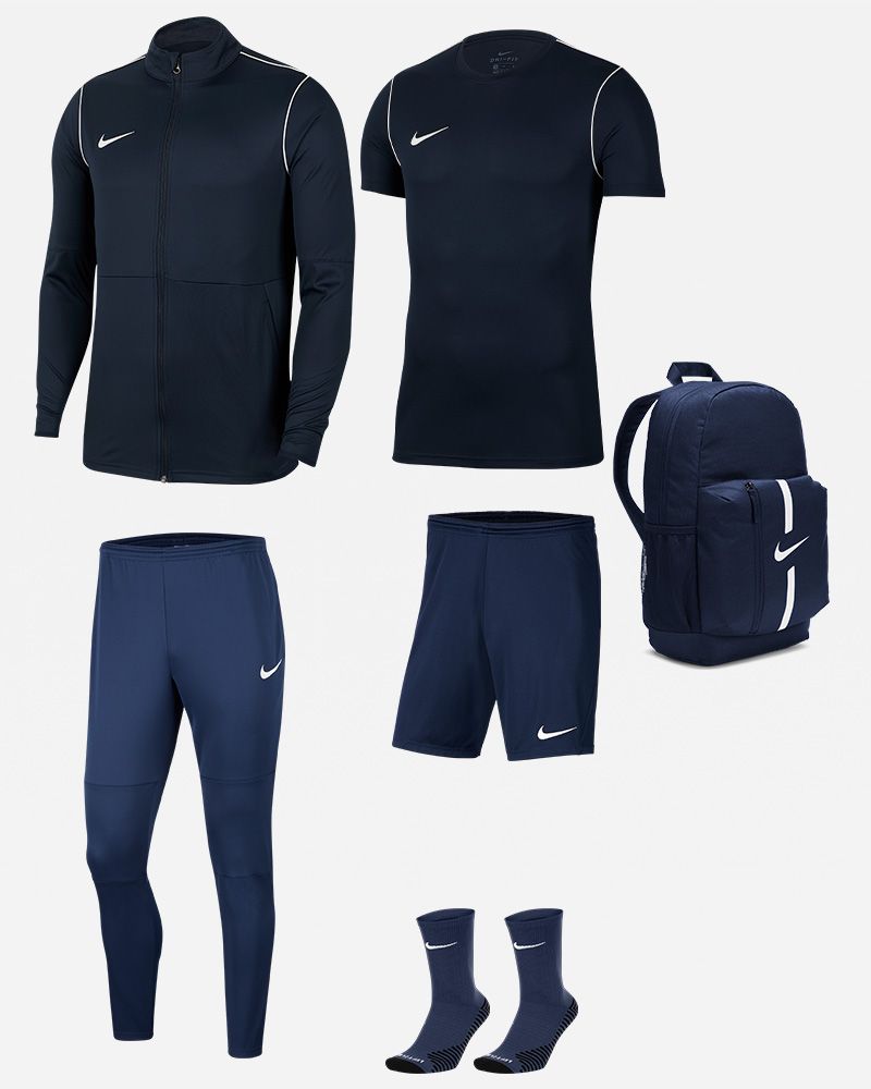 Pack Entrainement Nike Park 20 maillot, short, chaussettes, survetement, sac, parka